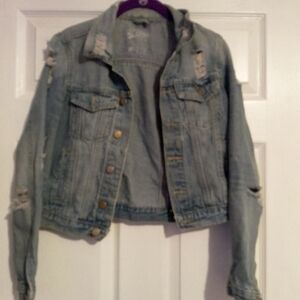 Women's Distressed Denim Jacket